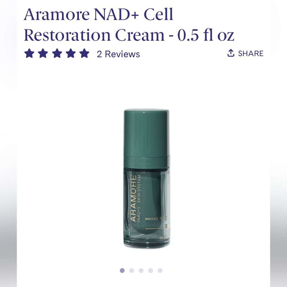 NIB Aramore NAD+ Cell Energizing Treatment 0.5 oz